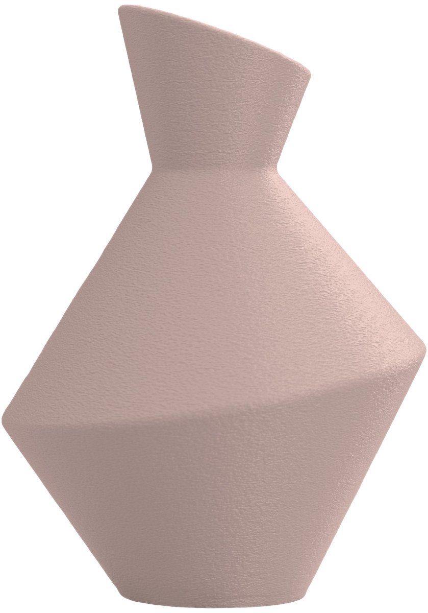 Layvo Daris Vaas - Bloesem - 20 cm - droogbloemen vaas - geometrische vaas - gerecycled plastic