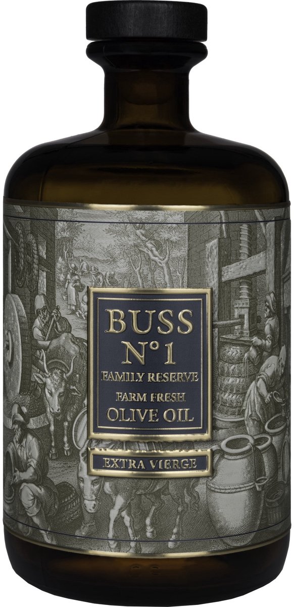 BUSS N°1 Extra Vierge Olijfolie 700 ml - Fles zonder schenkdop en geschenkdoos
