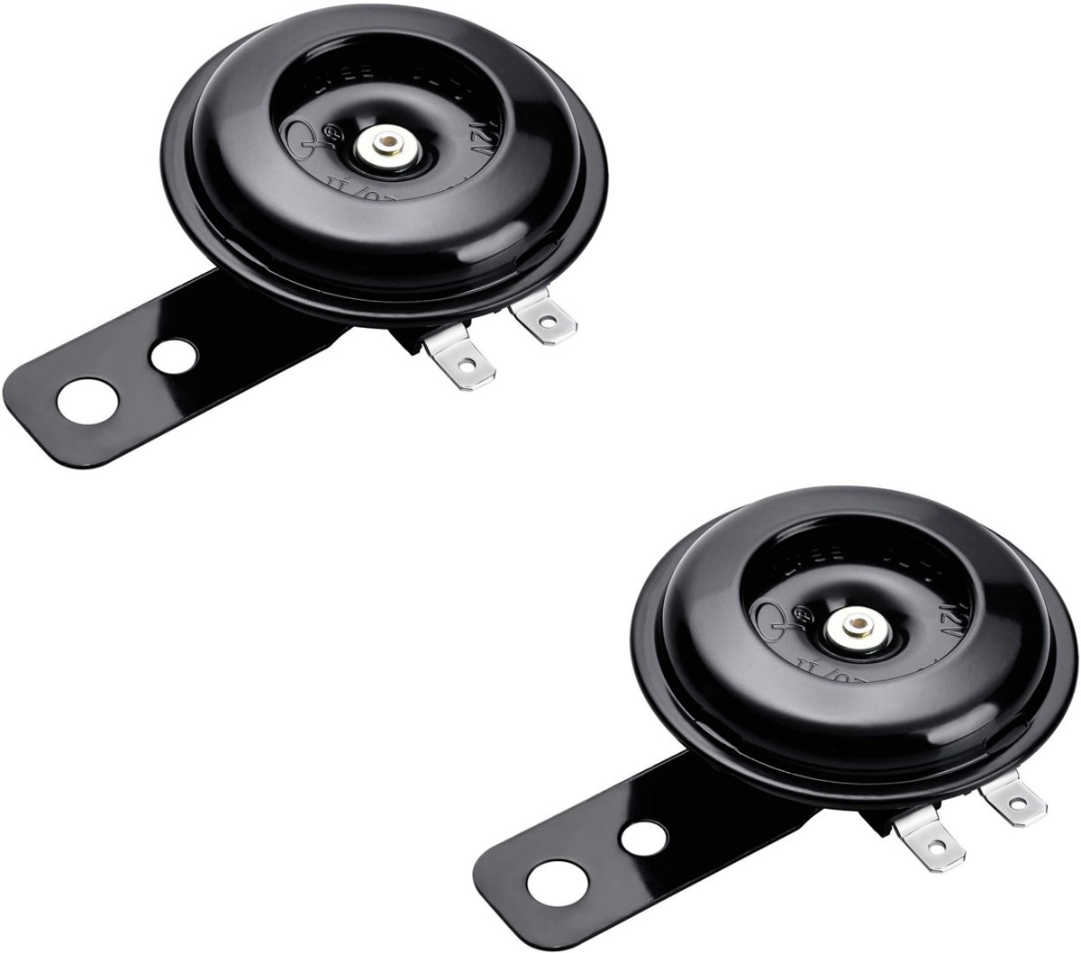 SSTRWGOOD Hoorn - Signaalhoorn - 12V 105dB Waterdicht Metaal Horn Geschikt voor Motorfiets, Scooter, Driewieler en Pocket Bikes