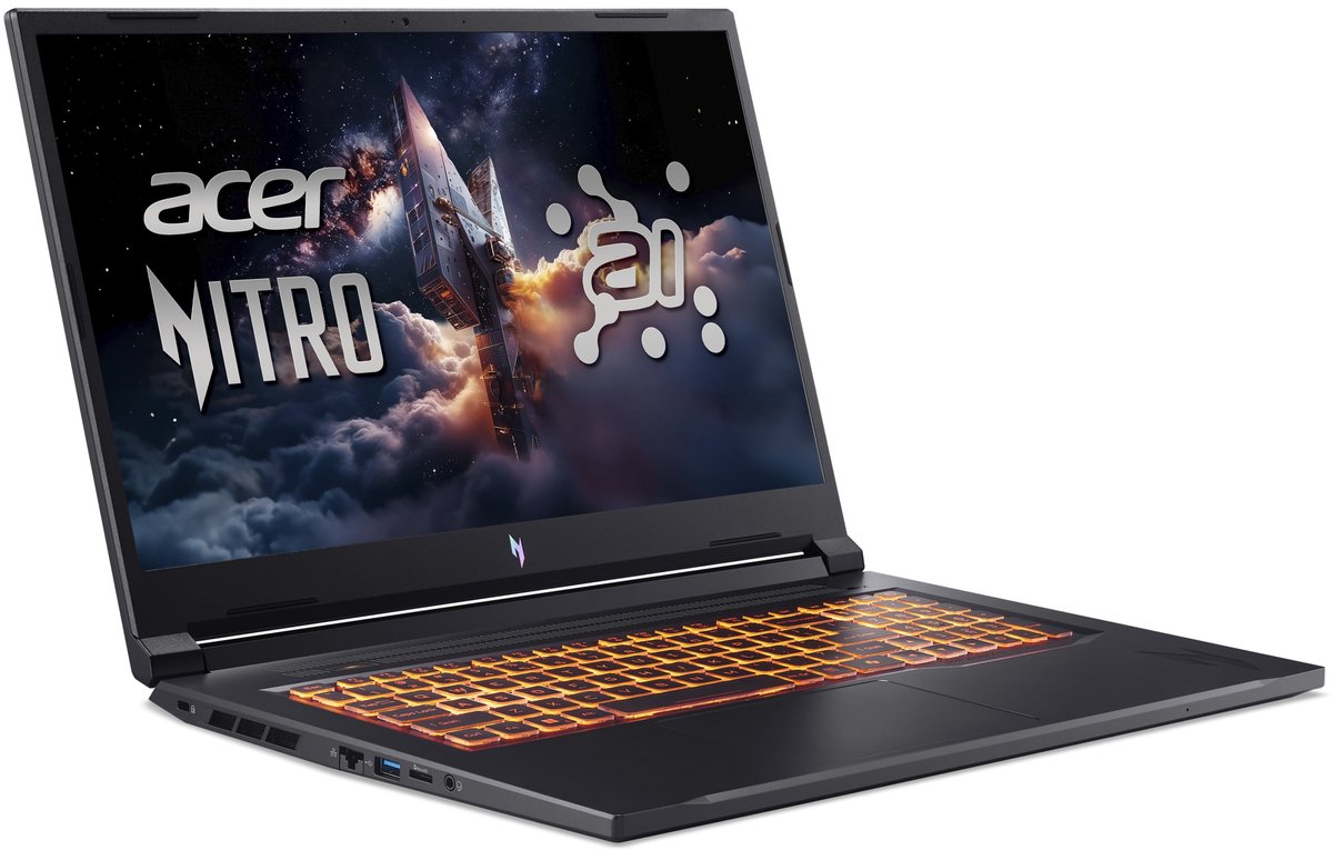 Acer Nitro V 17 AI ANV17-41-R53N - Gaming Laptop - 17 inch 165Hz - AMD Ryzen 7 - 16GB - 512GB SSD - RTX 5070 - inclusief 3mnd PC GamePass thumbnail 4