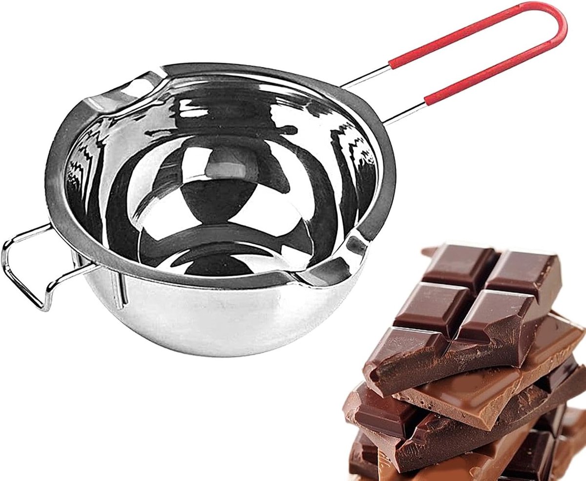 Ketel voor chocolade, smeltkom, kaarsenwasmaker