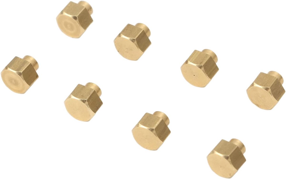 Zeskantmoeren Set, 8 Stuks Messing RC Wielborgmoeren Vervanging voor 1/24 Axiale SCX24 (5mm)