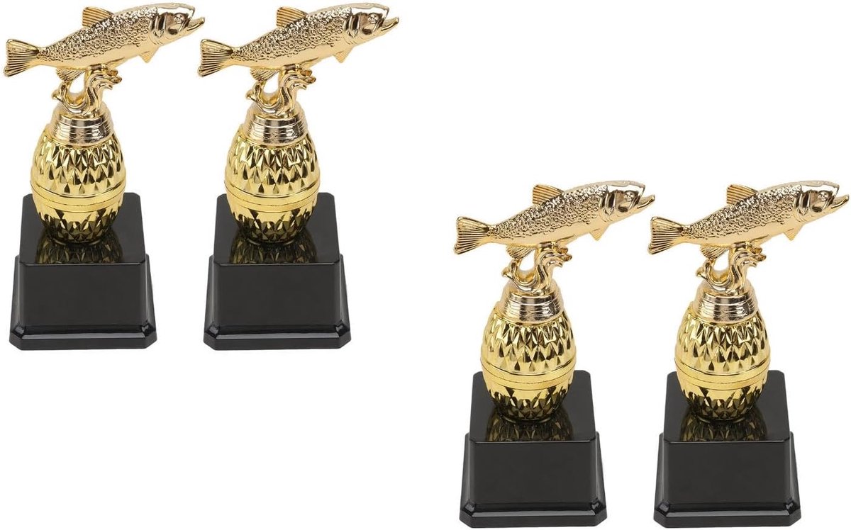 Vispoppentrofee Trofee Onderscheidingen Mini Trofeeën Toekennen Muskusachtig Kind Speelgoed Competitie Bekers Beker Trofee Bekers Plastic