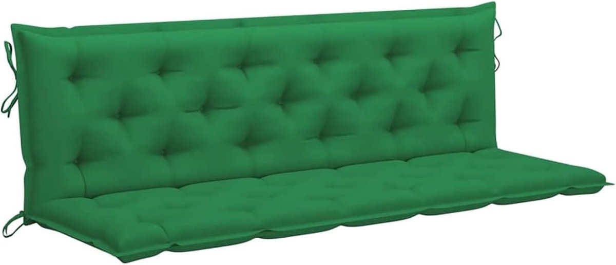 Schommelkussen van groene stof, 180 cm, kussen voor bank/tuinbank, zitkussen voor bank, outdoorbank