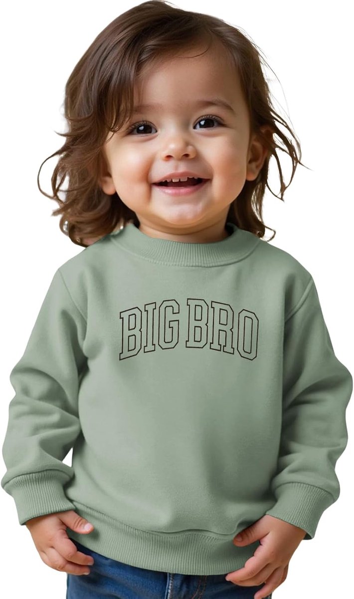 C&M WODRO Big Brother sweatshirt jongens trui baby aankondiging kleding pasgeborenen outfit bevordert grote broers en zussen lange mouwen katoen babykleding warme herfst winter trui
