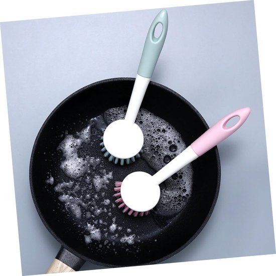 3 Sets Zware Afwasborstels Multifunctionele Borstels Voor Pannen En Gootstenen Eenvoudig Te Gebruiken 2 Stuks*3 — afbeelding 4