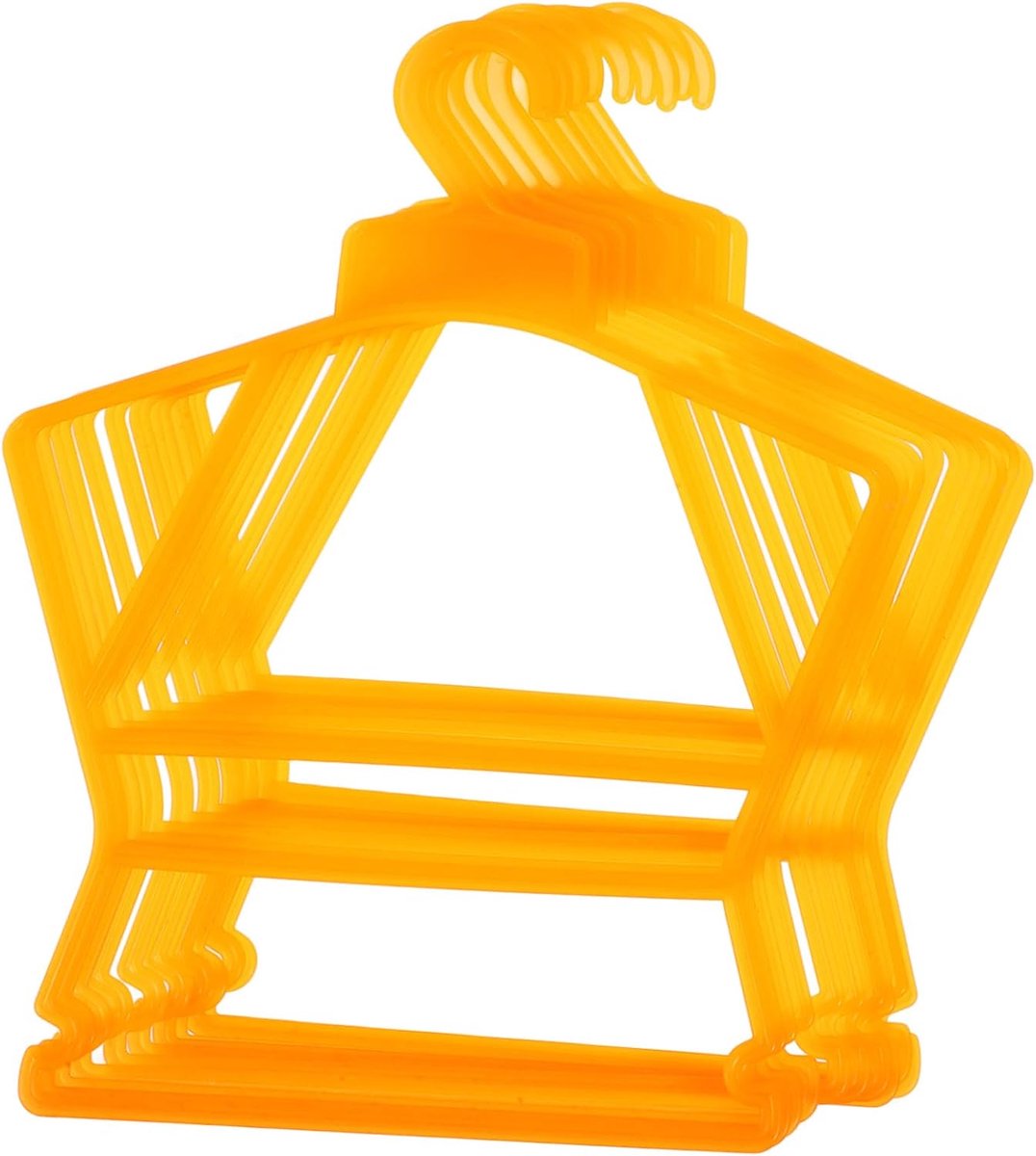 10 Stuks Delige Plastic Kinderhangers voor Babykleding Multifunctioneel Compact Ontwerp Geschikt voor Rompertjes Zwemkleding Duurzaam Krasvrij voor Kledingbescherming