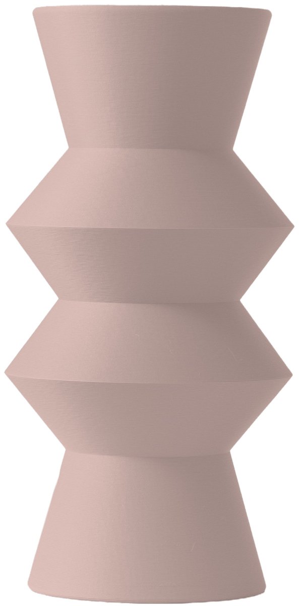 Layvo Quill Vaas - Bloesem - 25 cm - droogbloemen vaas - moderne vaas - gerecycled plastic