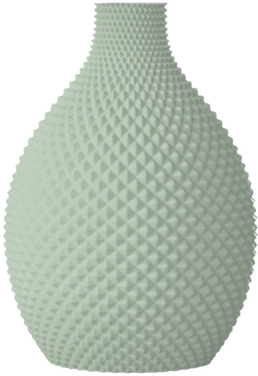 Layvo Tessa Vaas - Salie - 20 cm - droogbloemen vaas - japandi - gerecycled plastic