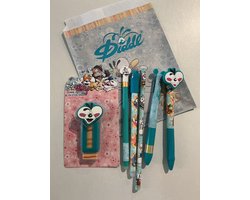 SET DIDDL - PENNEN - POTLOOD - GOM - 6STUKS