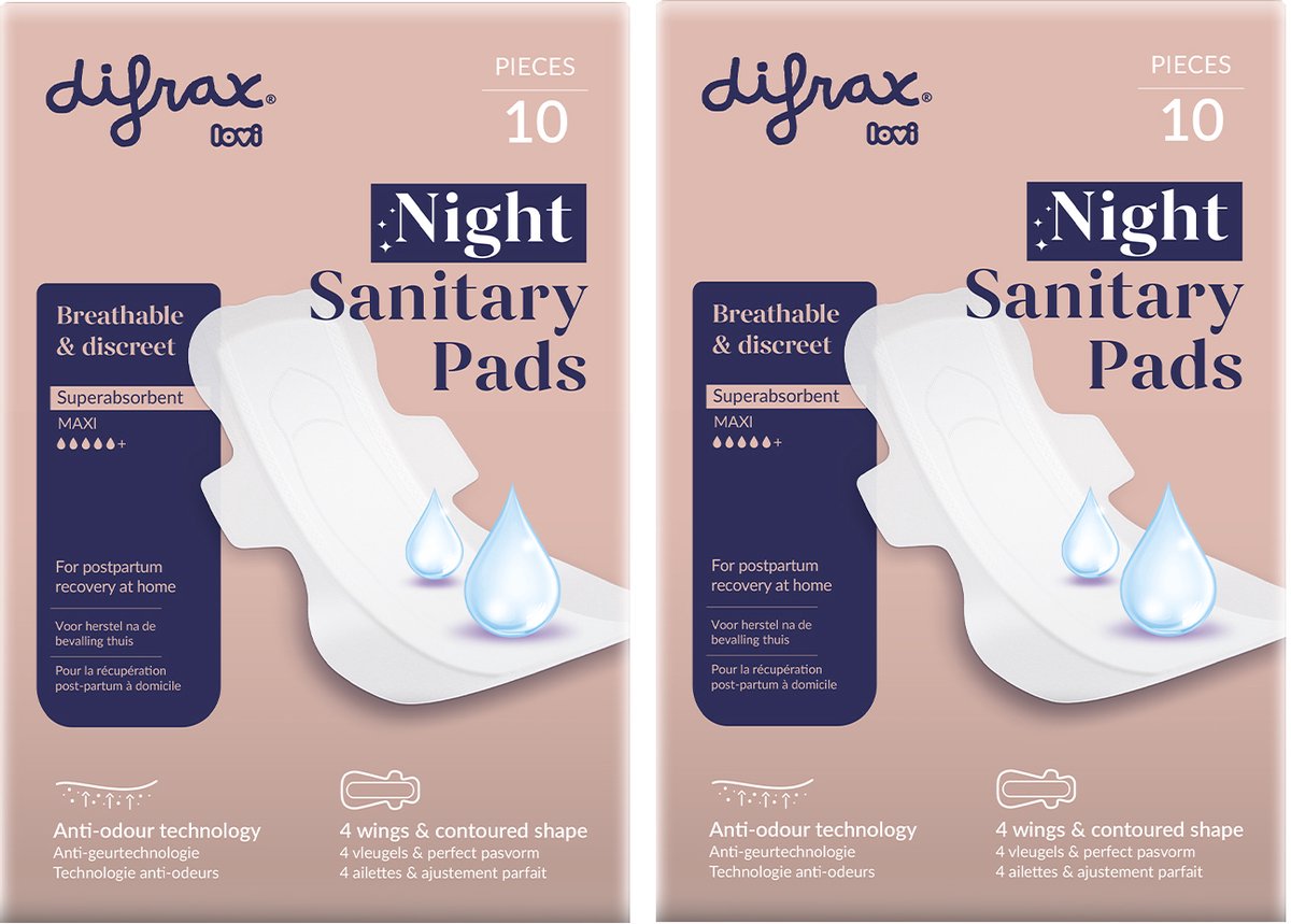 Difrax LOVI Postpartum kraamverband nacht - Mama Comfort - 20 stuks