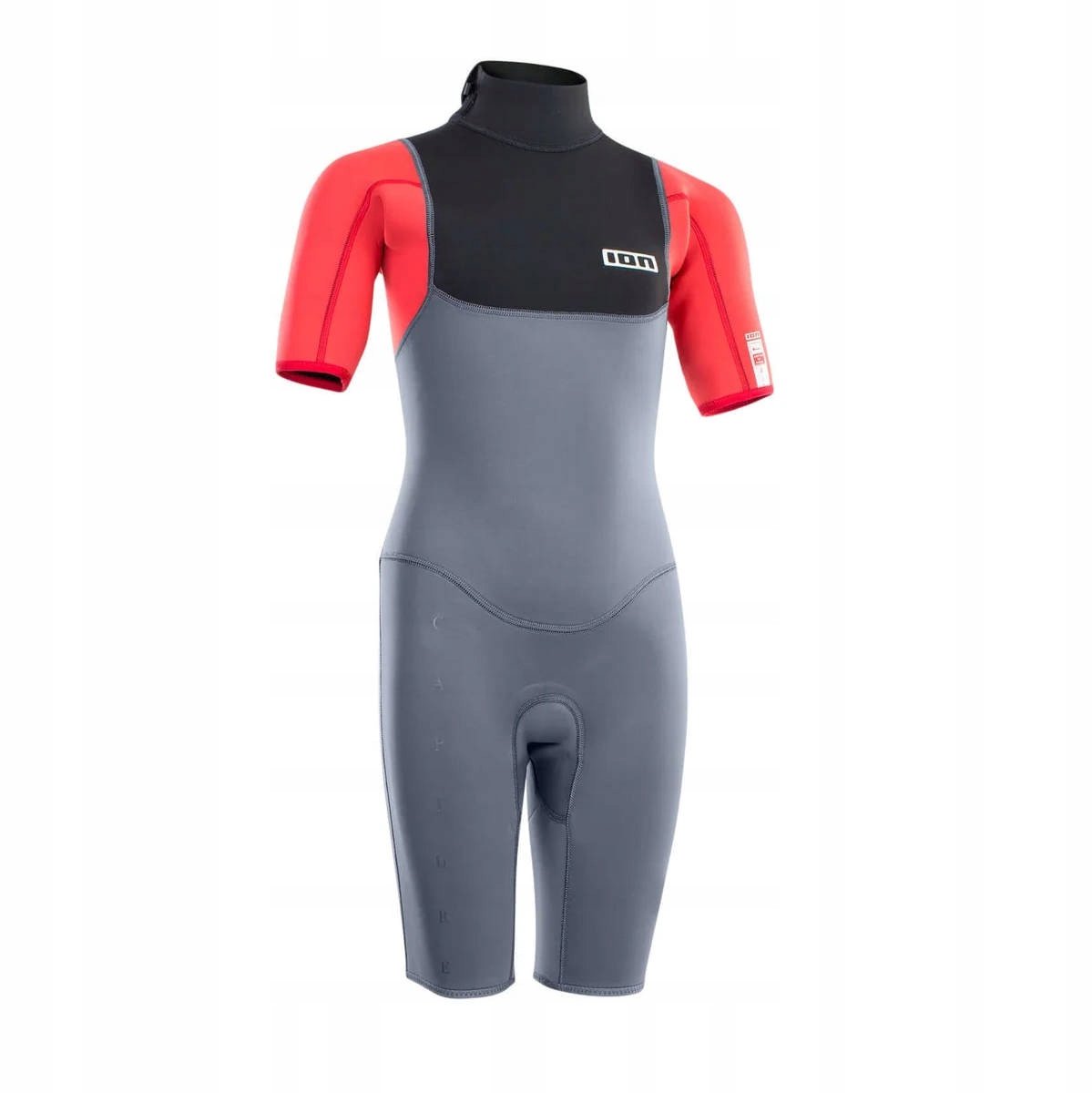 Merkloze Junior Shorty Wetsuit 2/2 mm - Blauw/Rood (156-165 cm)