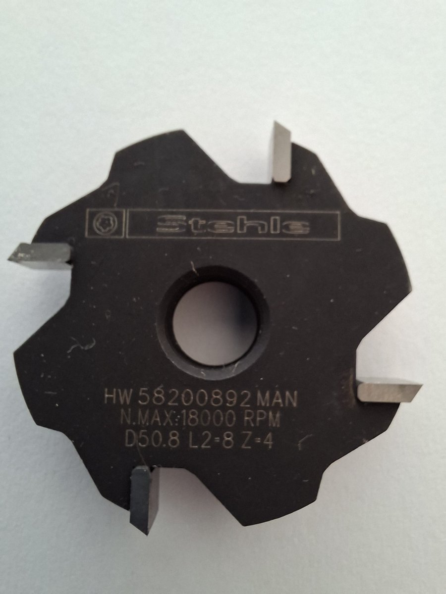 Stehle Hardmetaal groefschijffrees 8mm breed M12 schroefdraadopname