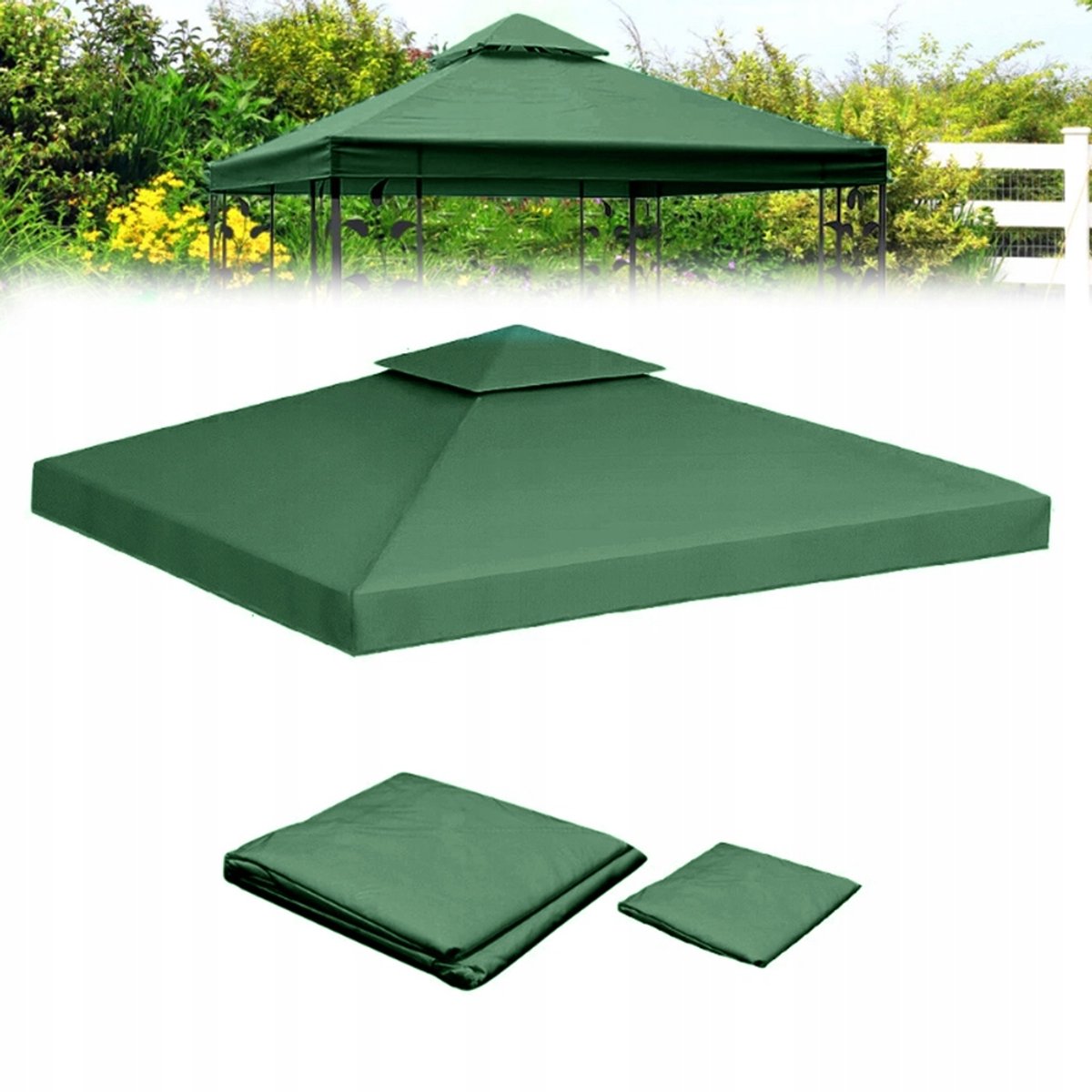 3x3m Vervangend Dak voor Tuinfeest Tent - Waterdicht & UV-bestendig