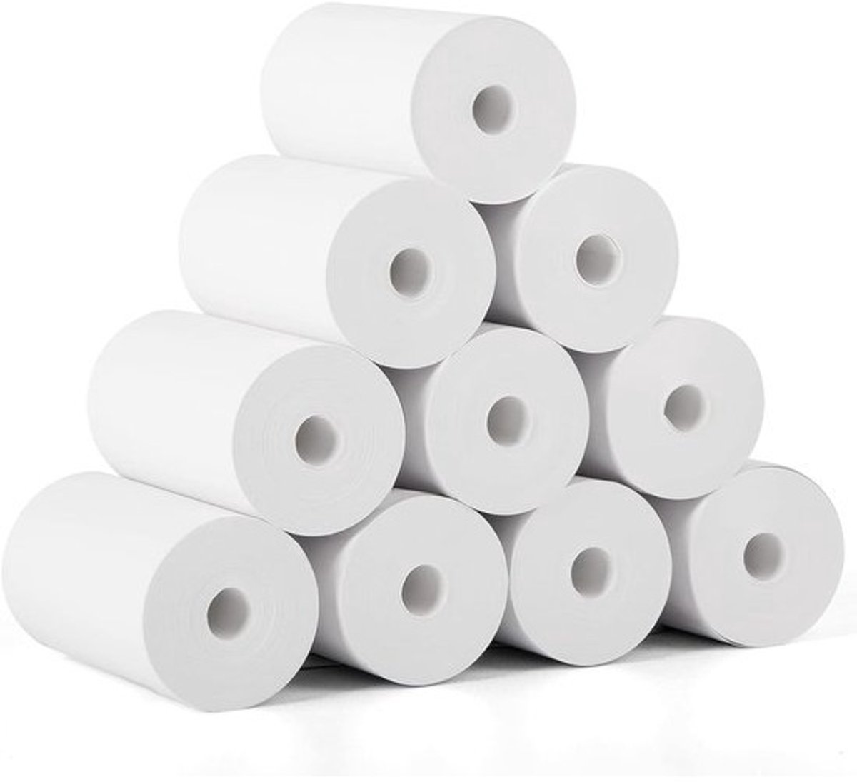 SnelShoppen - 10 rollen BPA-vrij thermisch papier - Voor kindercamera's en miniprinters - Water- en krasbestendig - 57 mm x 30 ft - Ideaal voor