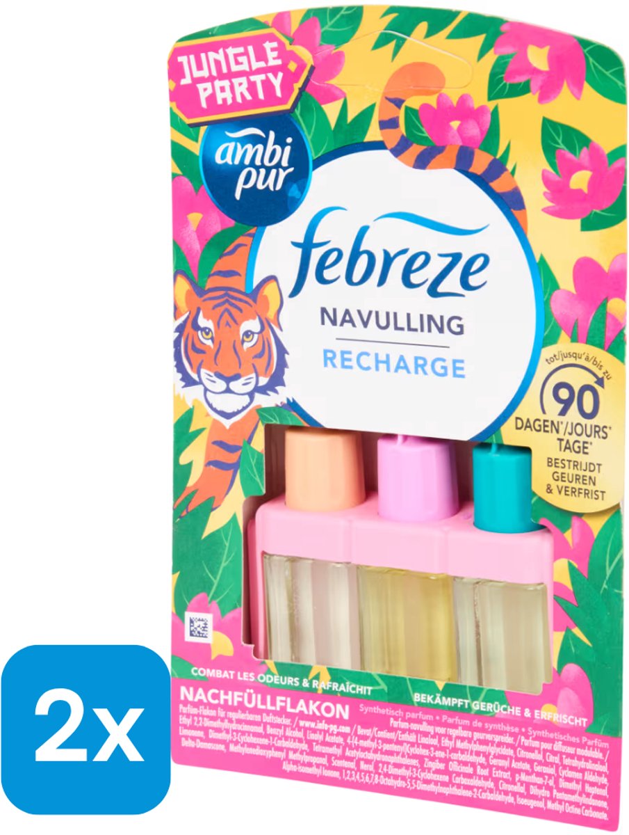 2x Ambi Pur navulling Jungle Party 20 ml
