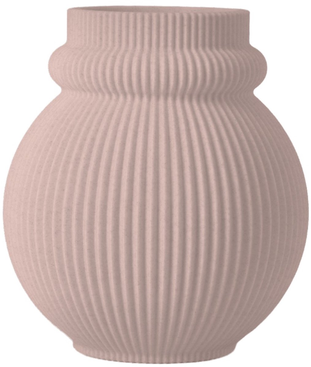 Layvo Karin Vaas - Bloesem - 20 cm - droogbloemen vaas - organische vaas - gerecycled plastic