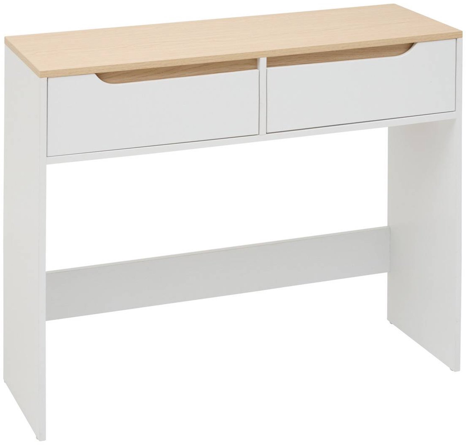 5 Five Simply Smart Rechthoekige Luma-kast 34 x 100 cm, 2 lades, wit Blanc
