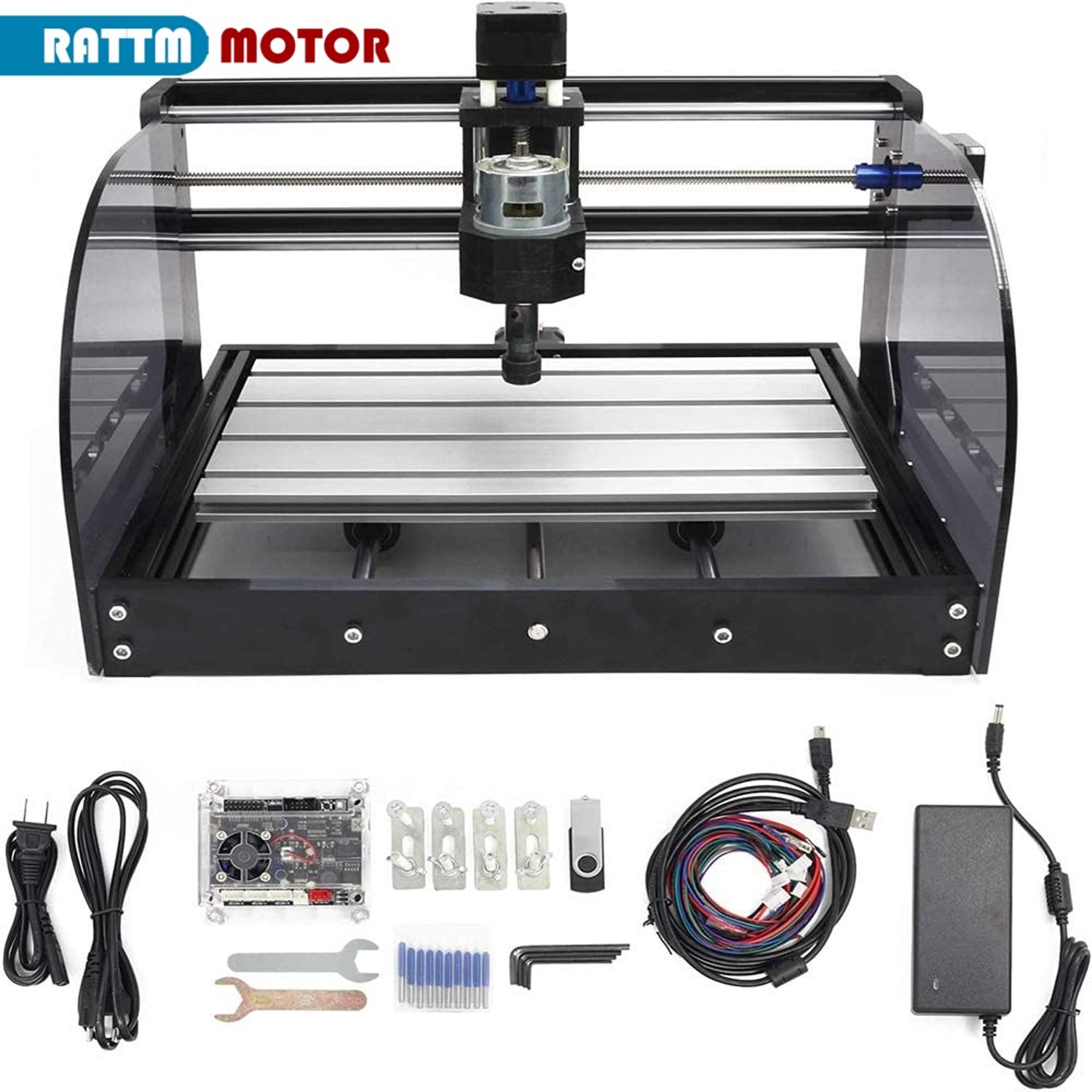 CNC Freesmachine 3018 Max - 220 W Vermogen - 3-Assig - Met Offline Controller - Voor Graveren En Frezen
