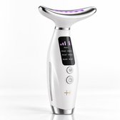 HG Aesthetics Huidverjongingsapparaat met LED Lichttherapie – Gezichts- & Neklift Massager – Anti-Aging & Rimpelvermindering – USB Oplaadbaar