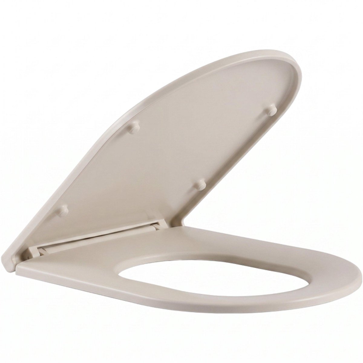 QeramiQ Dely Plus zitting - softclose - quickrelease - slim - linnen