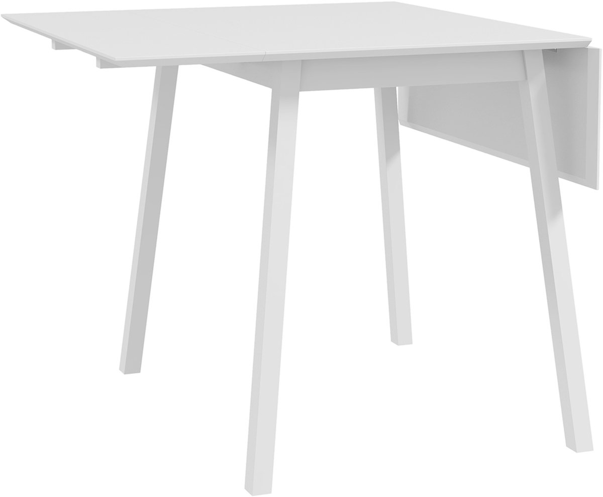 Homona Klaptafel - Inklapbaar - Van grenenhout - 110 x 86 x 75 cm - Wit