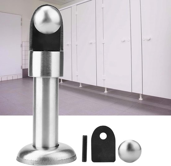 Roestvrijstalen Steunvoeten voor Toiletverdeling - Duurzame Bevestigingshardware voor Publieke Toiletten en Hygiëneoplossingen — afbeelding 5