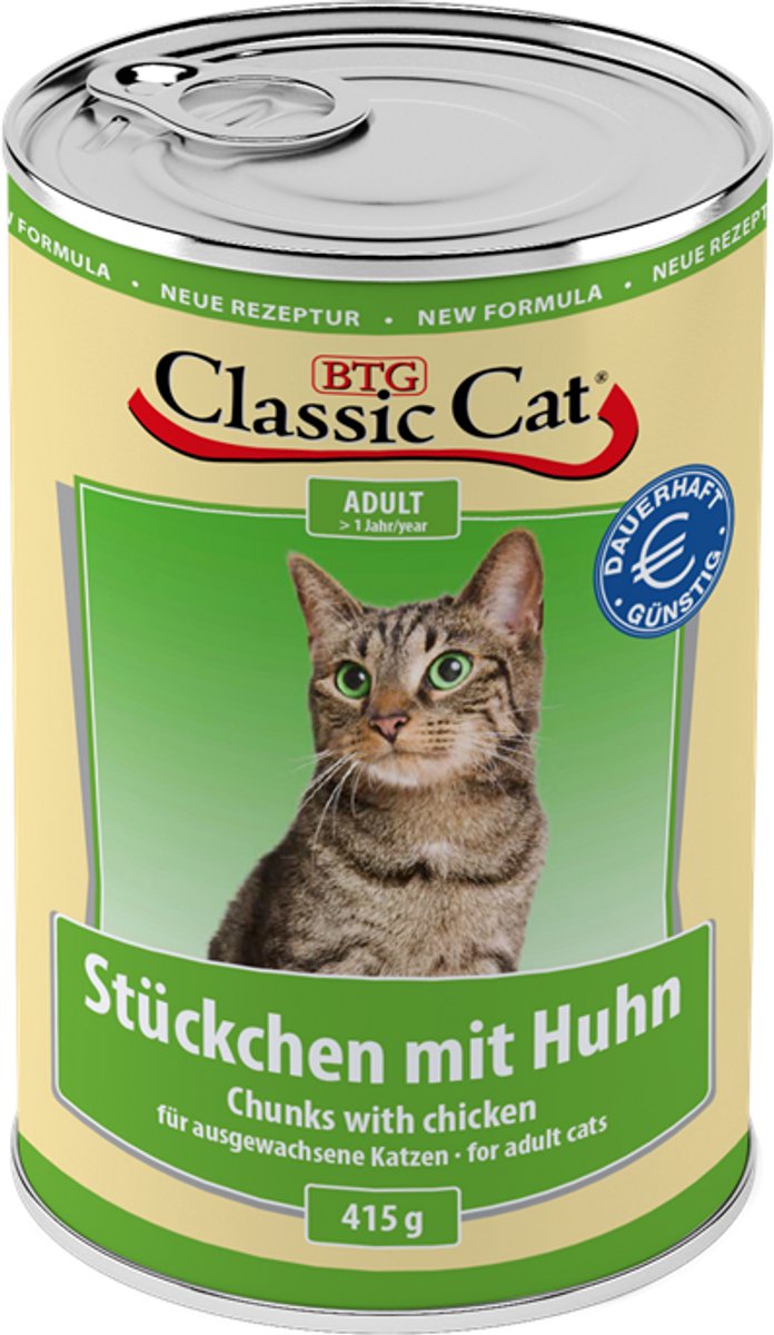 Classic Cat - blikjes 12x415g - Kip