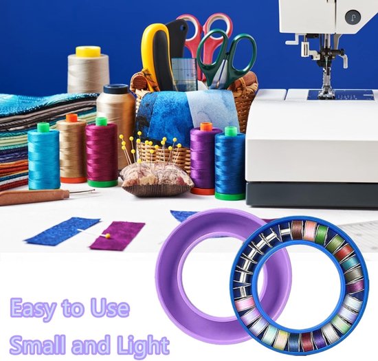 Flexibele siliconen spoelhouder ring voor naaien, borduren en handwerkaccessoires - ideaal voor creatief gebruik — afbeelding 2