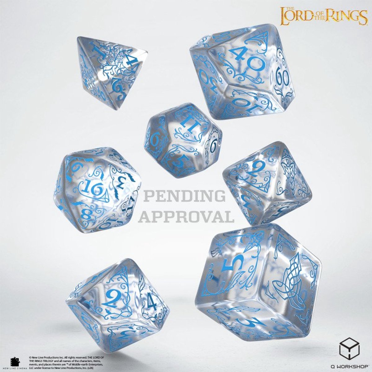 Q-Workshop The Lord of the Rings: Rivendell Dice Set - Water.