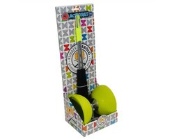 Diabolo licht groen met aluminium stokken - 105 mm doorsnede