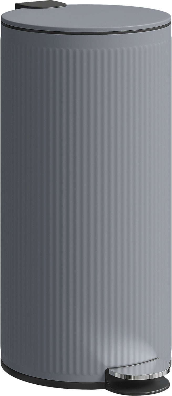 Prullenbak Metaal - 30L - Soft Close Deksel - Pedaalemmer - Uitneembare Binnenemmer - Grote Capaciteit - Keuken & Kantoor - Zwart