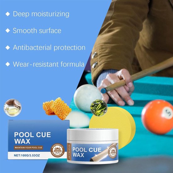 Biljartkeu Wax voor Onderhoud en Verzorging, 100g — afbeelding 3