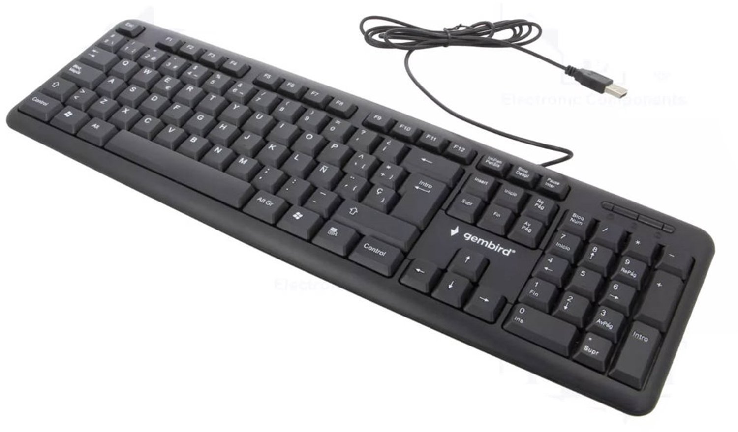 Standard Keyboard, USB, Spanish layout, black