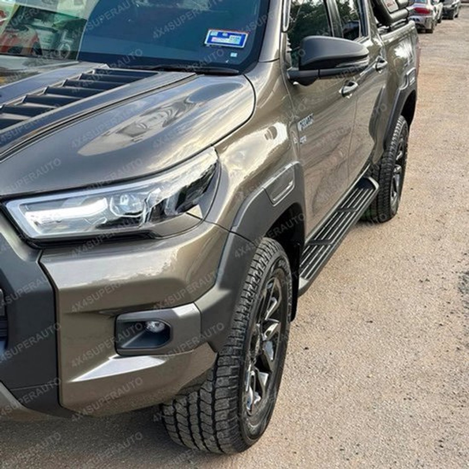 Spatbordverbreder 6 Inch Grijs Stijl - ABS Kunststof - Voor Toyota Hilux Revo 2015-2024 - Auto Accessoires - Wielboog Uitbreiding