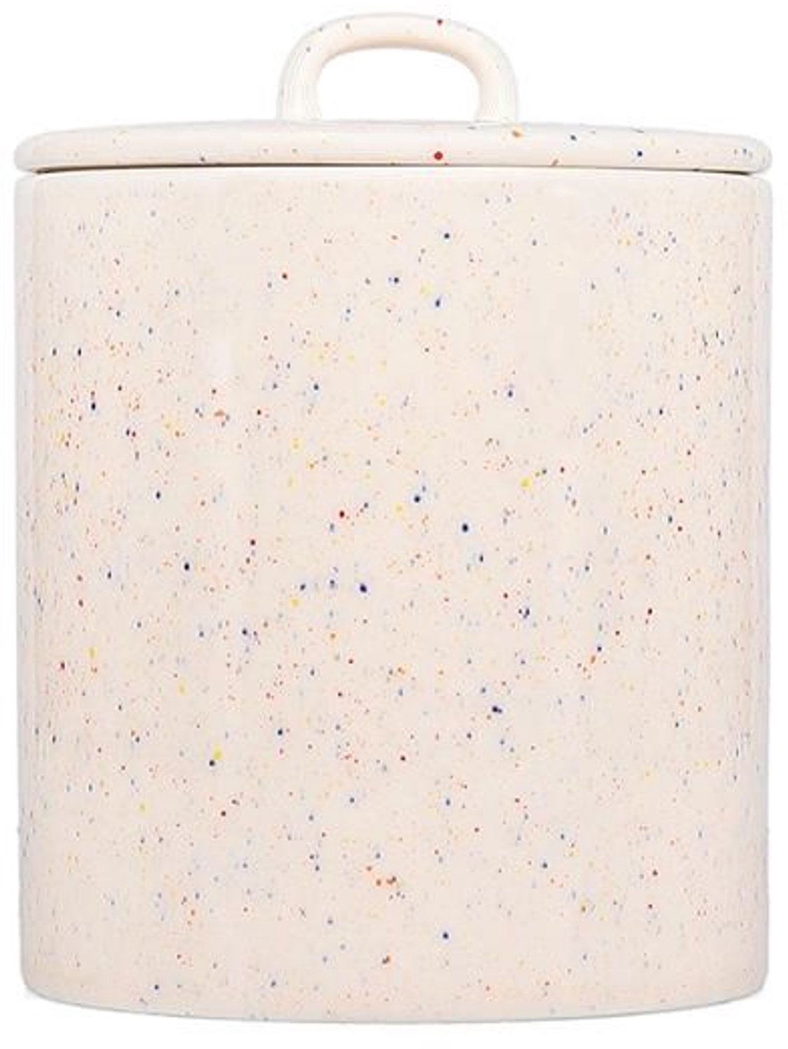 Fameilleur voorraadpot 14xH18cm met deksel beige Fika - porseleinen opbergpot met deksel, voor koffie, thee, suiker, koekjes en boter, vaatwasserbestendig, voedselveilig, servies voor thuis, restaurant en horeca, mooi als cadeau