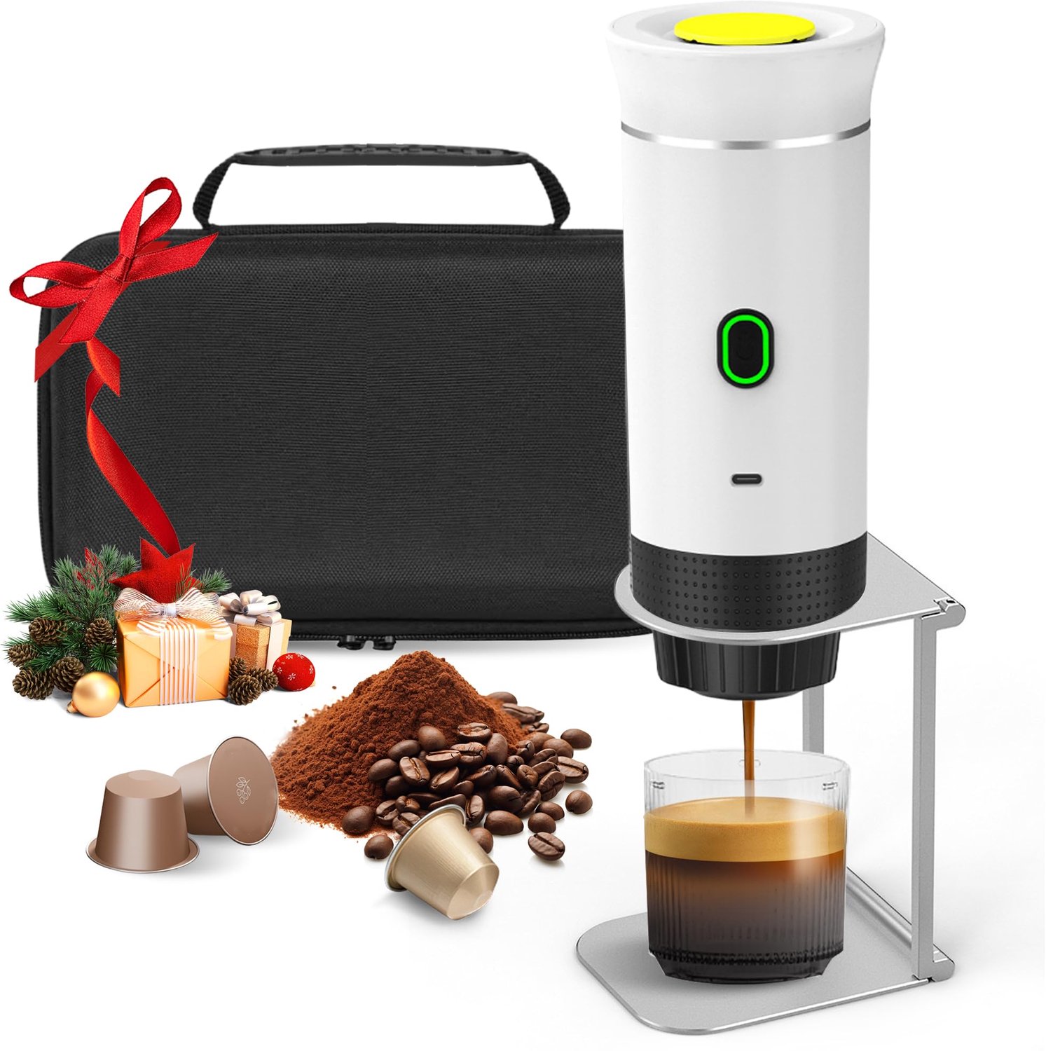 Draagbare 3-in-1 Espresso Machine met Accu