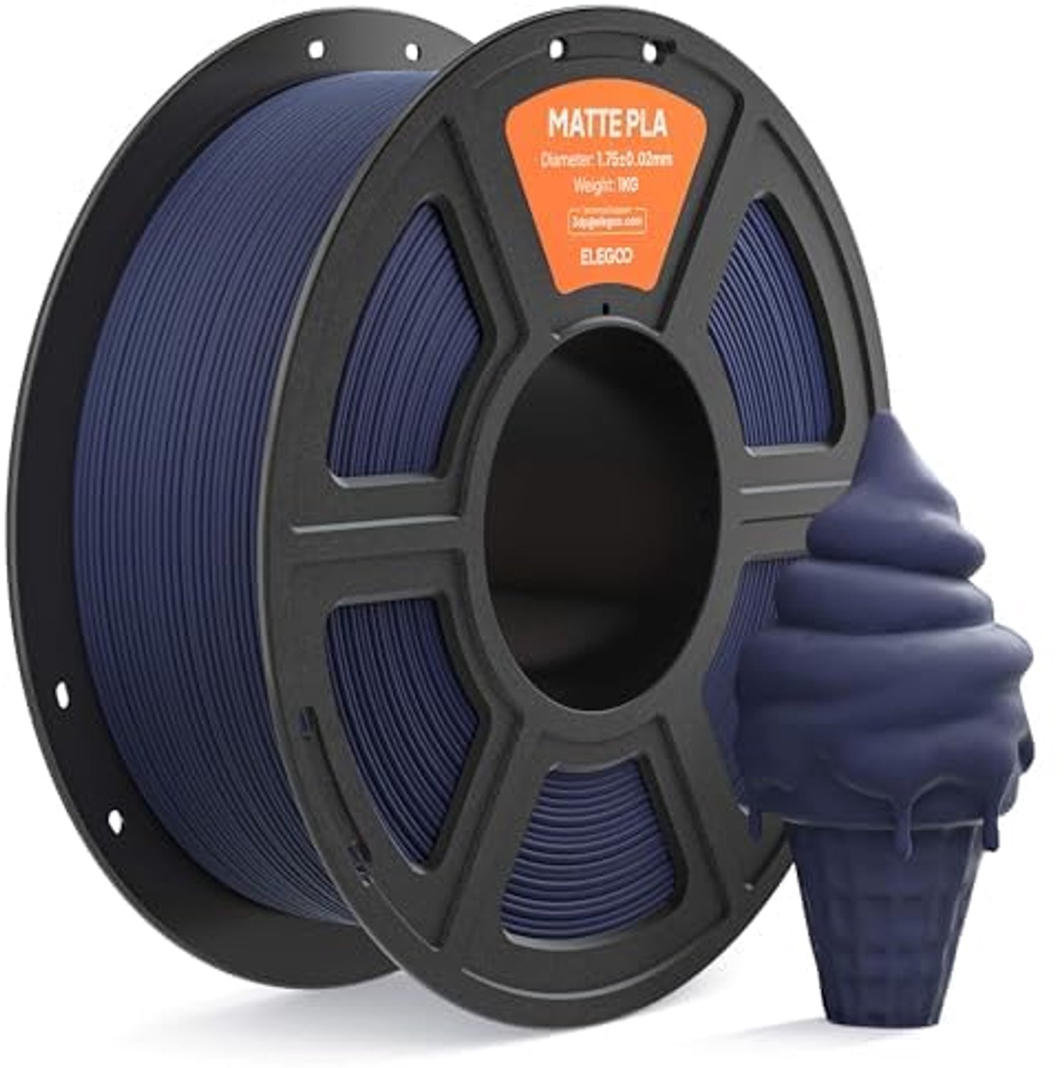 PLA Filament in Matte Marineblauw voor 3D Printers