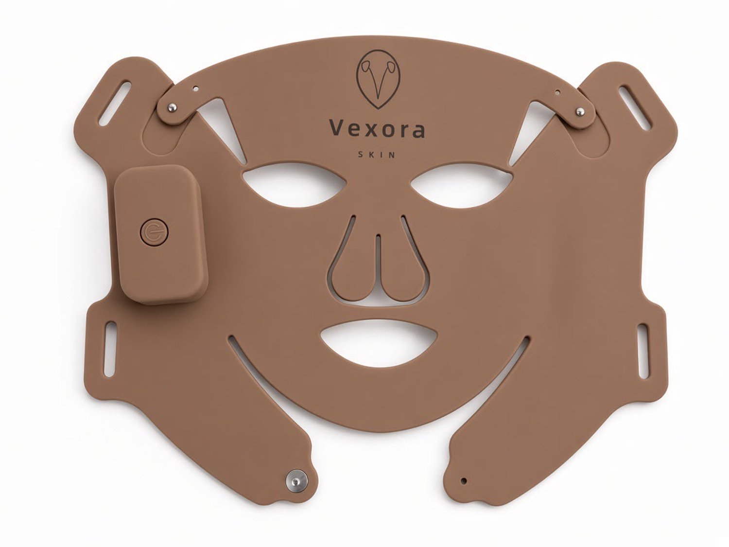 Vexora Skin LED gezichtsmasker – Rood licht masker met 3 standen – 81 LED's – oplaadbaar – incl. oogbeschermers en USB-kabel