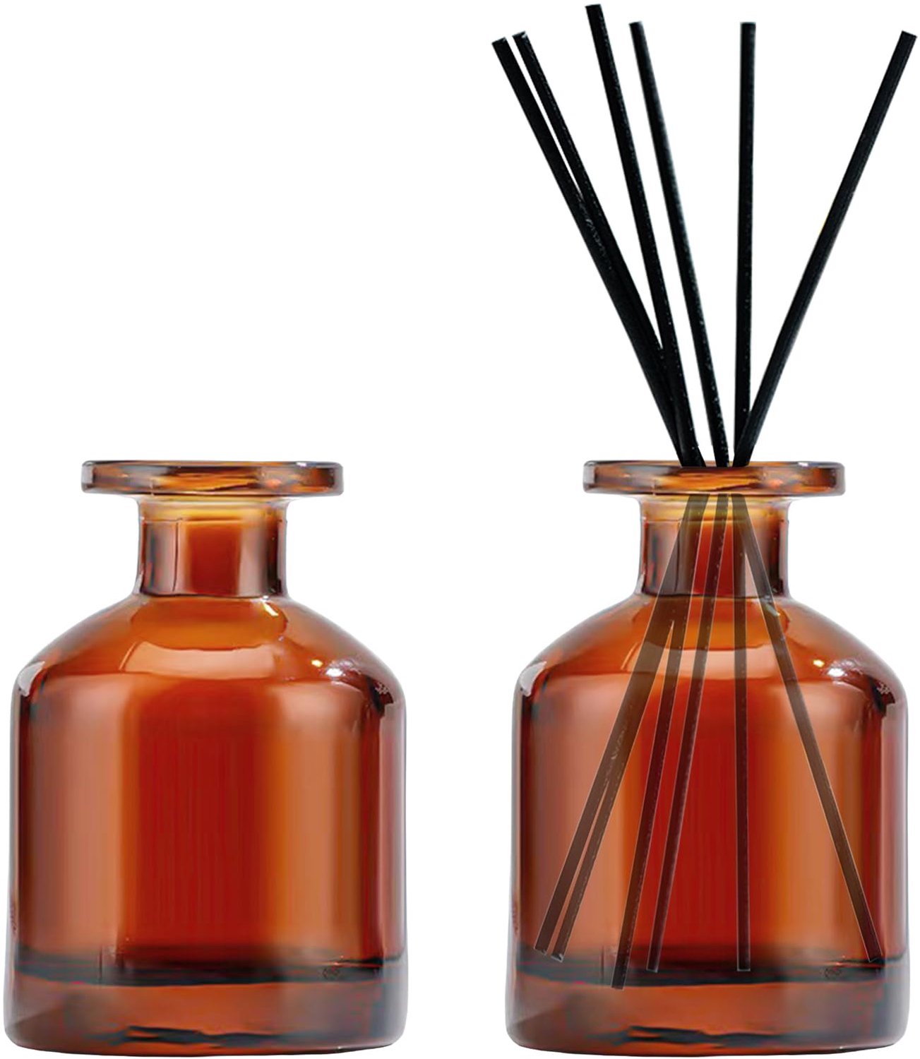Set van 2 Glazen Geurstokjes Diffusers - 150ml