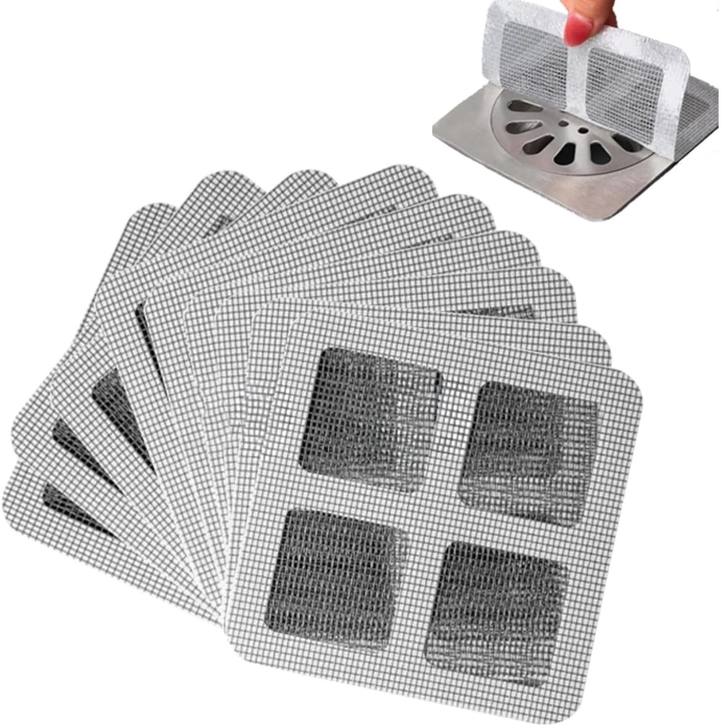 100 Stuks Disposable Haarafvoerfilters voor Badkamer en Keuken