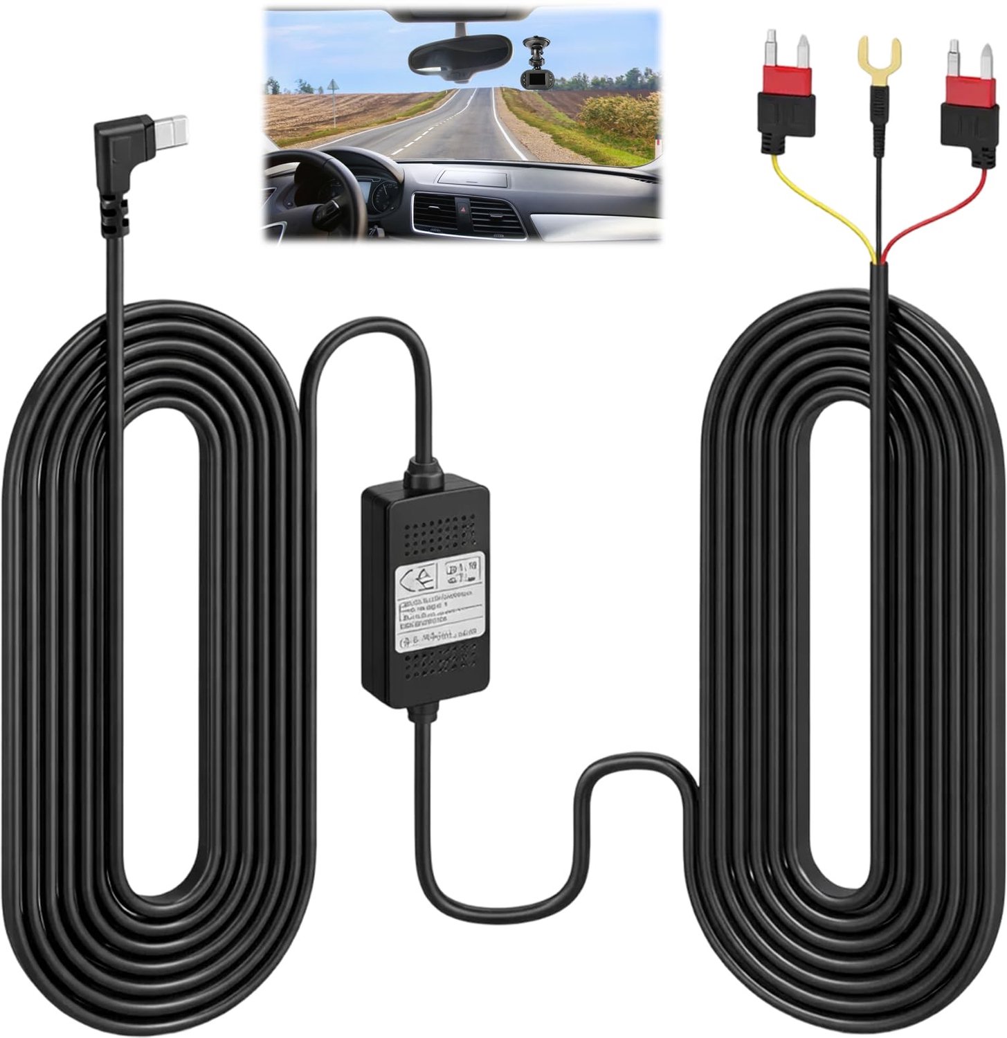 Type-C Hardwire Kit voor Dashcam met Onder-Voltage Bescherming