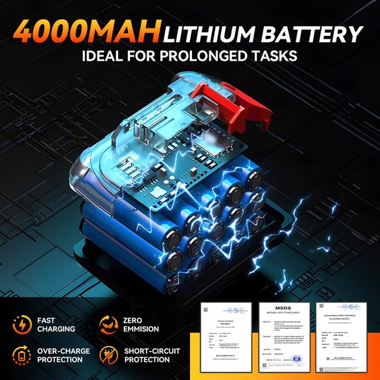 Draagbare Diesel Pomp met 4000 mAh Batterij en Snellader — afbeelding 2