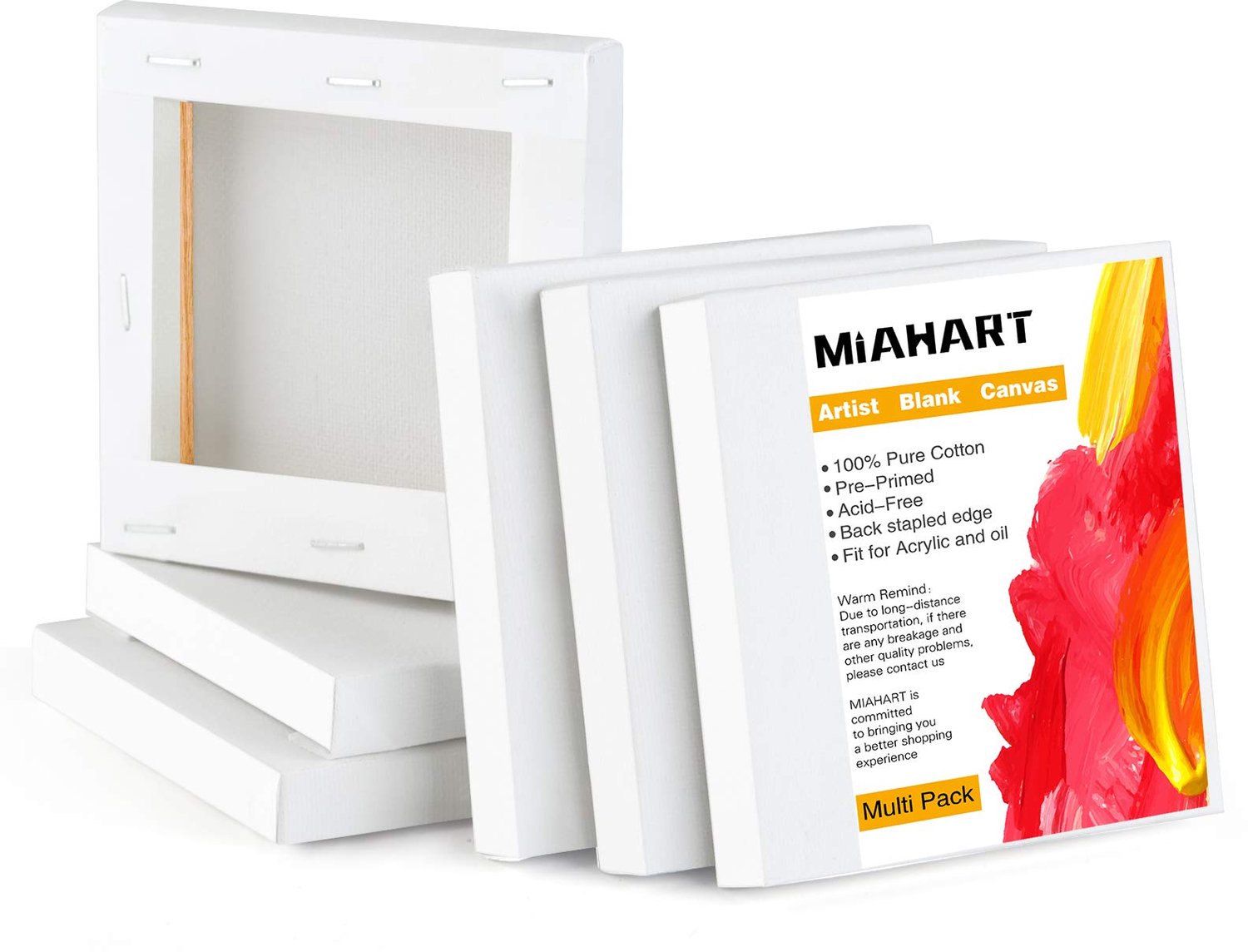 6 Mini Canvasdoeken voor Schilderen en Decoratie