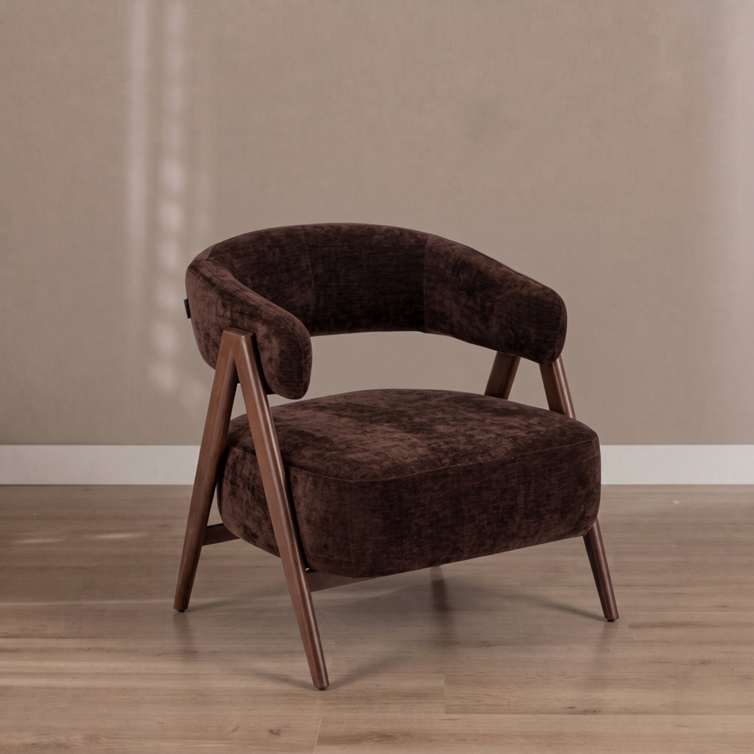 Bronx71 Fauteuil Yasmin velvet bruin