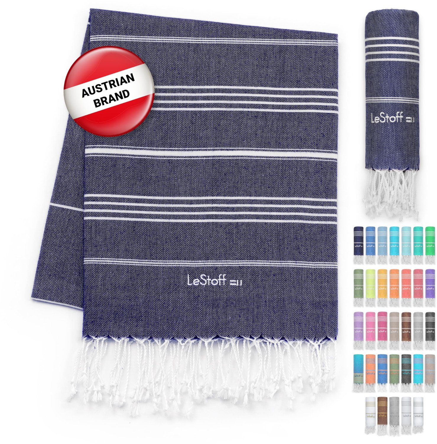 Hammam Handdoek - 100% Biologisch Katoen, 95x180 cm