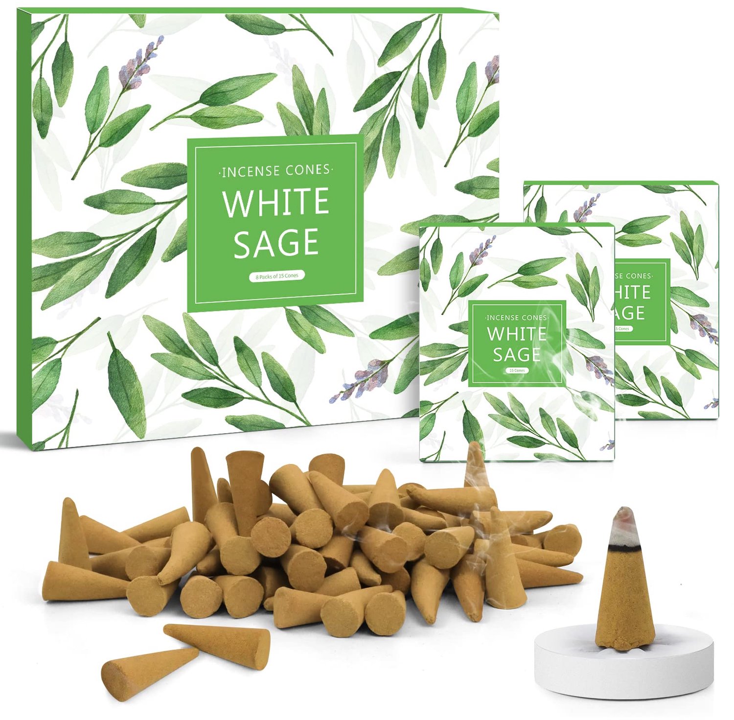 Geurende Wierook Cones, 120 Stuks
