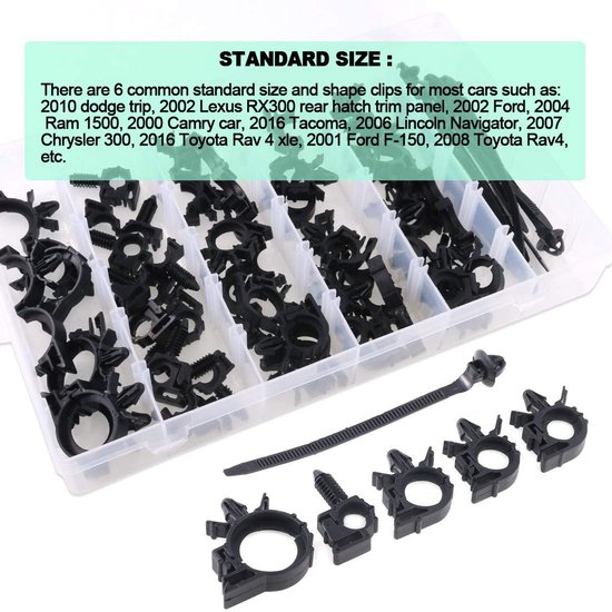 56 Stks Auto Draad Loom Routing Clips Assortiment 6 Verschillende Maten Universele Bedrading Harnas Routing Clip Vervangende Onderdelen voor Honda GM Mazda — cadeau in Cadeau-ideeën - foto 3