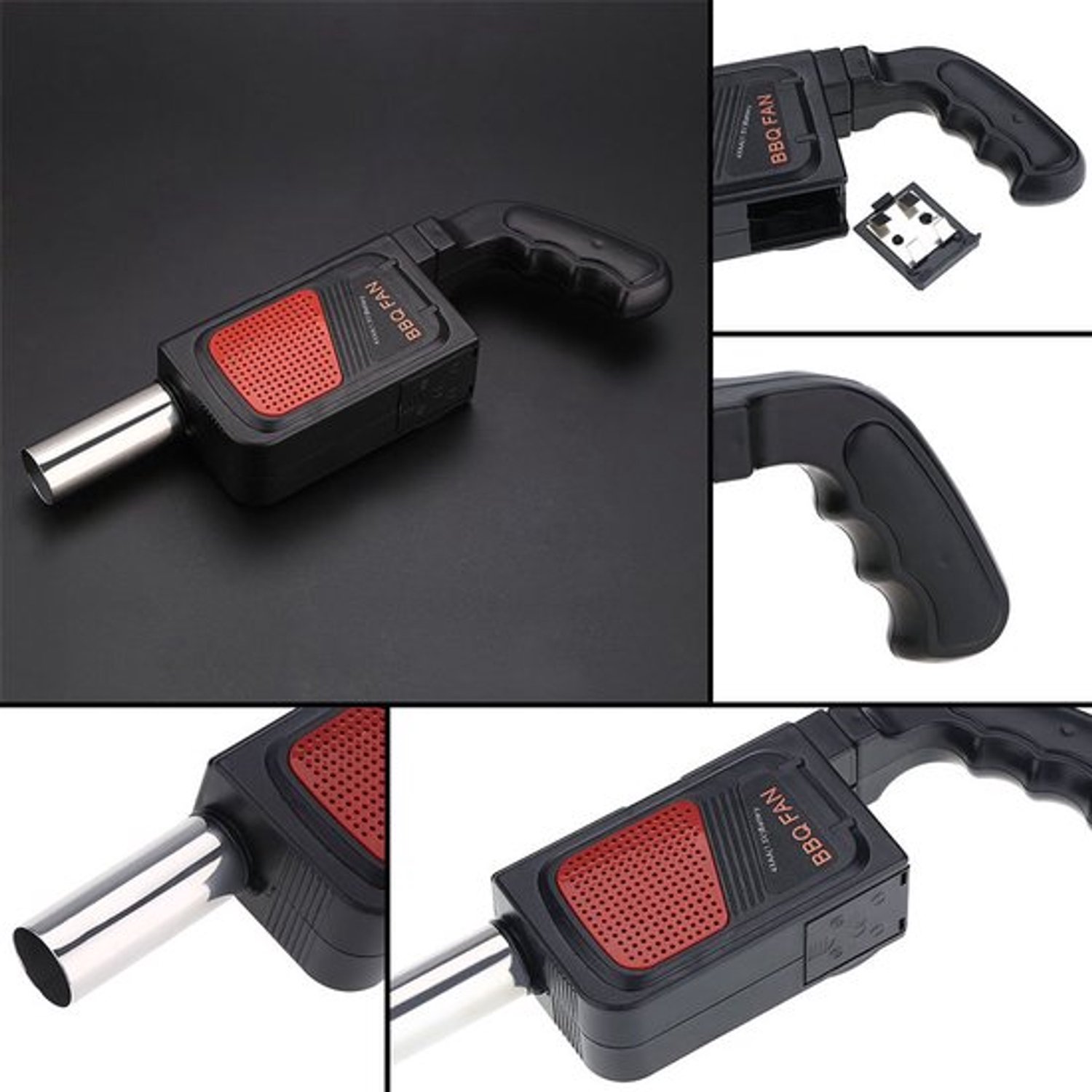 Barbecue Ventilator, Draagbare Elektrische Zakventilator voor Outdoor Camping Barbecue