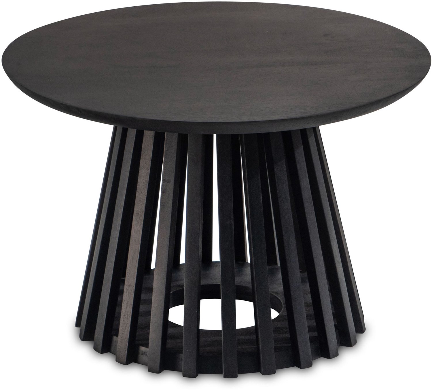 Cosmo Casa Salontafel - Massief mangohout - Zwart - 60 x 60 x 41 cm